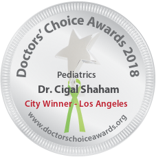 Dr. Cigal Shaham - Award Winner Badge