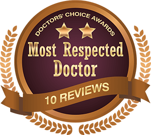 Dr. Chris G. Adigun - Most Respected Doctor Badge