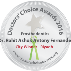 Dr. Rohit Ashok Antony Fernandez - Award Winner Badge