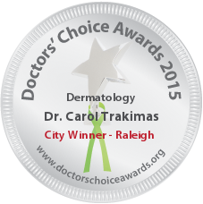 Carol Trakimas, DO – The Dermatology Center of Raleigh NC - Award Winner Badge