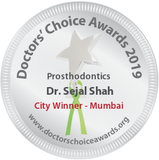 Dr. Sejal Shah - Award Winner Badge