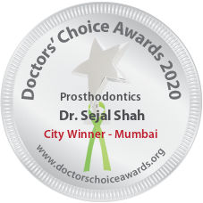 Dr. Sejal Shah - Award Winner Badge