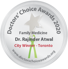 Dr. Rajinder Atwal - Award Winner Badge