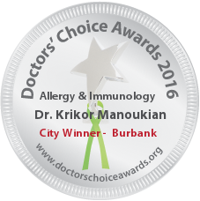 Dr. Krikor Manoukian - Award Winner Badge