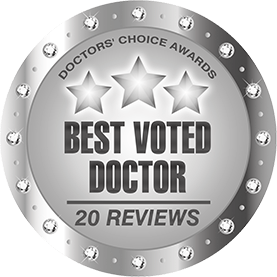 Dr. Jeanine B. Downie - Best Voted Doctor Badge