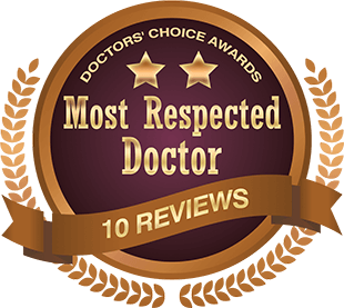 Dr. Mike Okouchi - Most Respected Doctor Badge