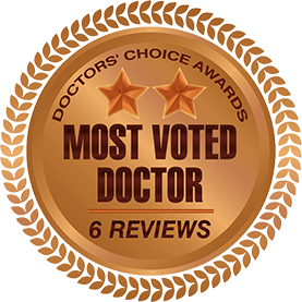 Dr. Evelyn T. Samuel - Most Voted Doctor Badge