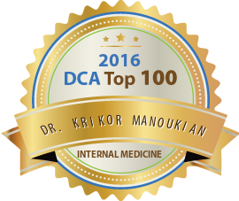Dr. Krikor Manoukian - Award Winner Badge