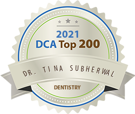 Dr. Tina Subherwal - Award Winner Badge